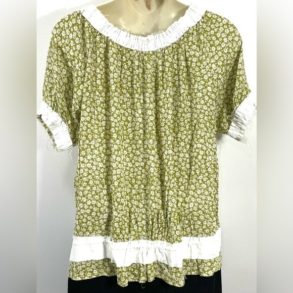 NWT Heyson Mossy Stone Sage Button Up Blouse - Picture 4 of 9